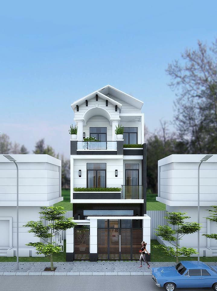 Thiết kế nhà mái Thái hiện đại